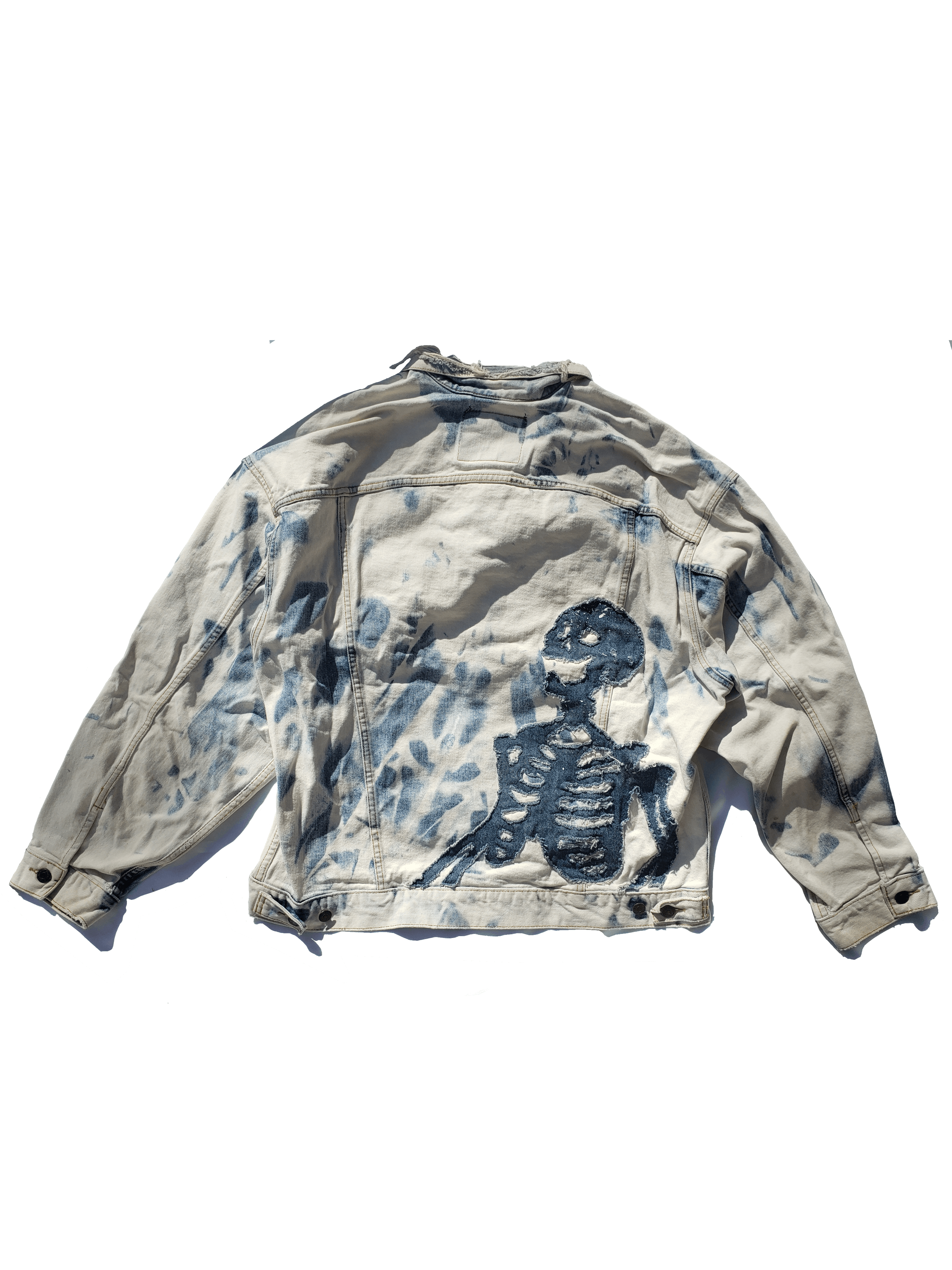 Levi's Flamenti Bleached Skeleton Levi Jacket Size US XL / EU 56 / 4 - 2 Thumbnail