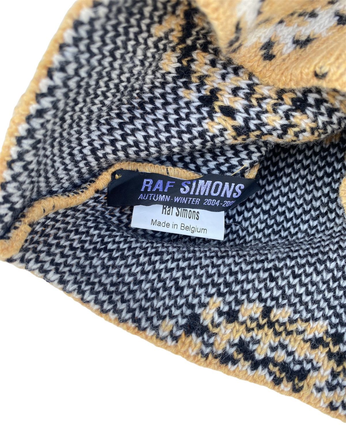 RAF SIMONS 04AW Waves期 ペイズリー ビーニー ニット帽 Raf Simons Raf Simons AW04 Waves Paisley Beanie | Grailed