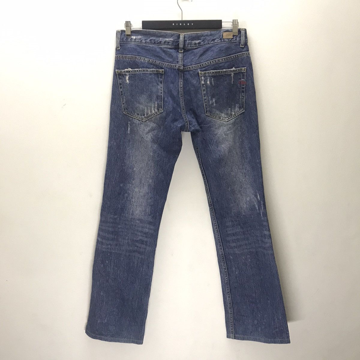 Japanese Brand Nicole Club For Men Distressed Denim Jeans Camo Patchwork Size US 31 - 19 Thumbnail