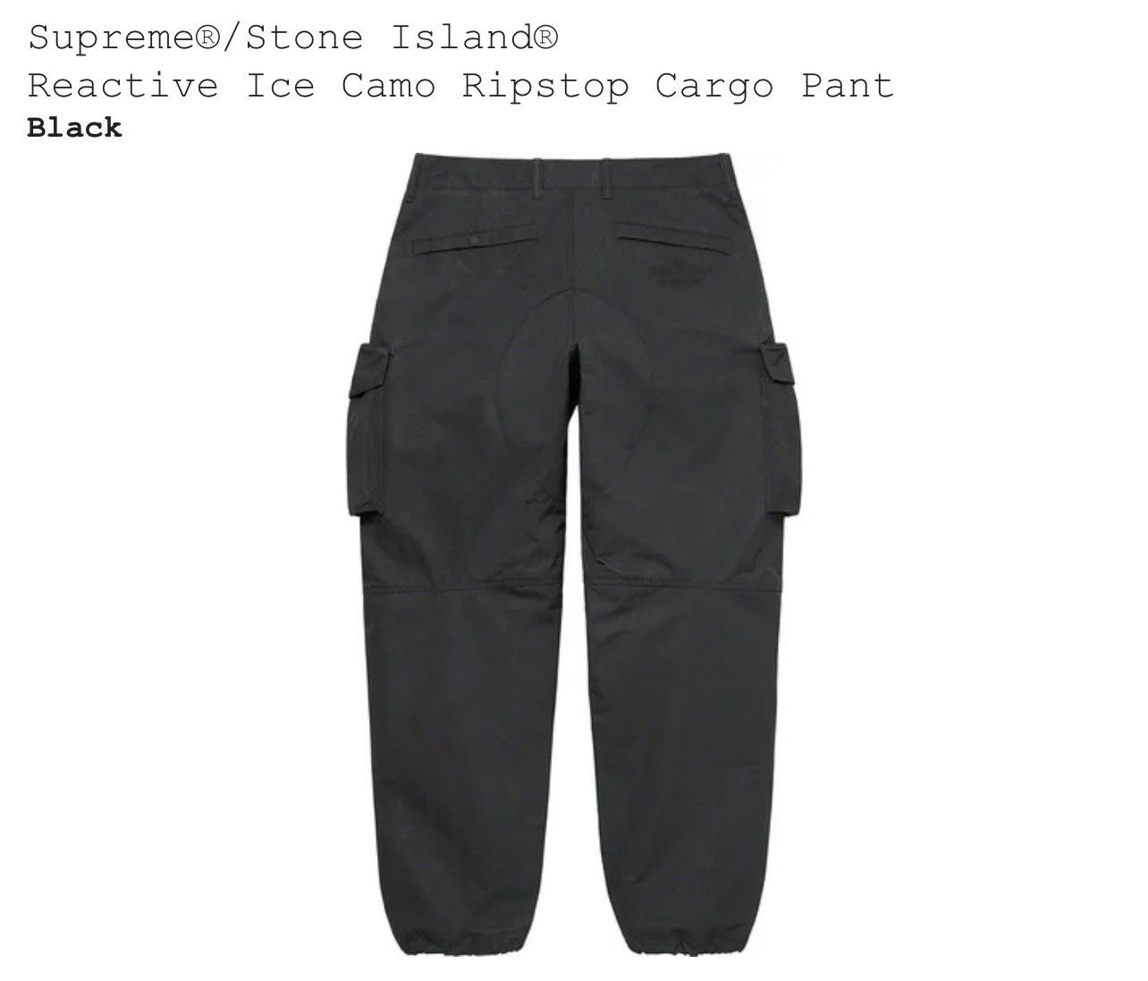 Supreme Supreme x Stone Island reactive ice camo cargo pants | Grailed