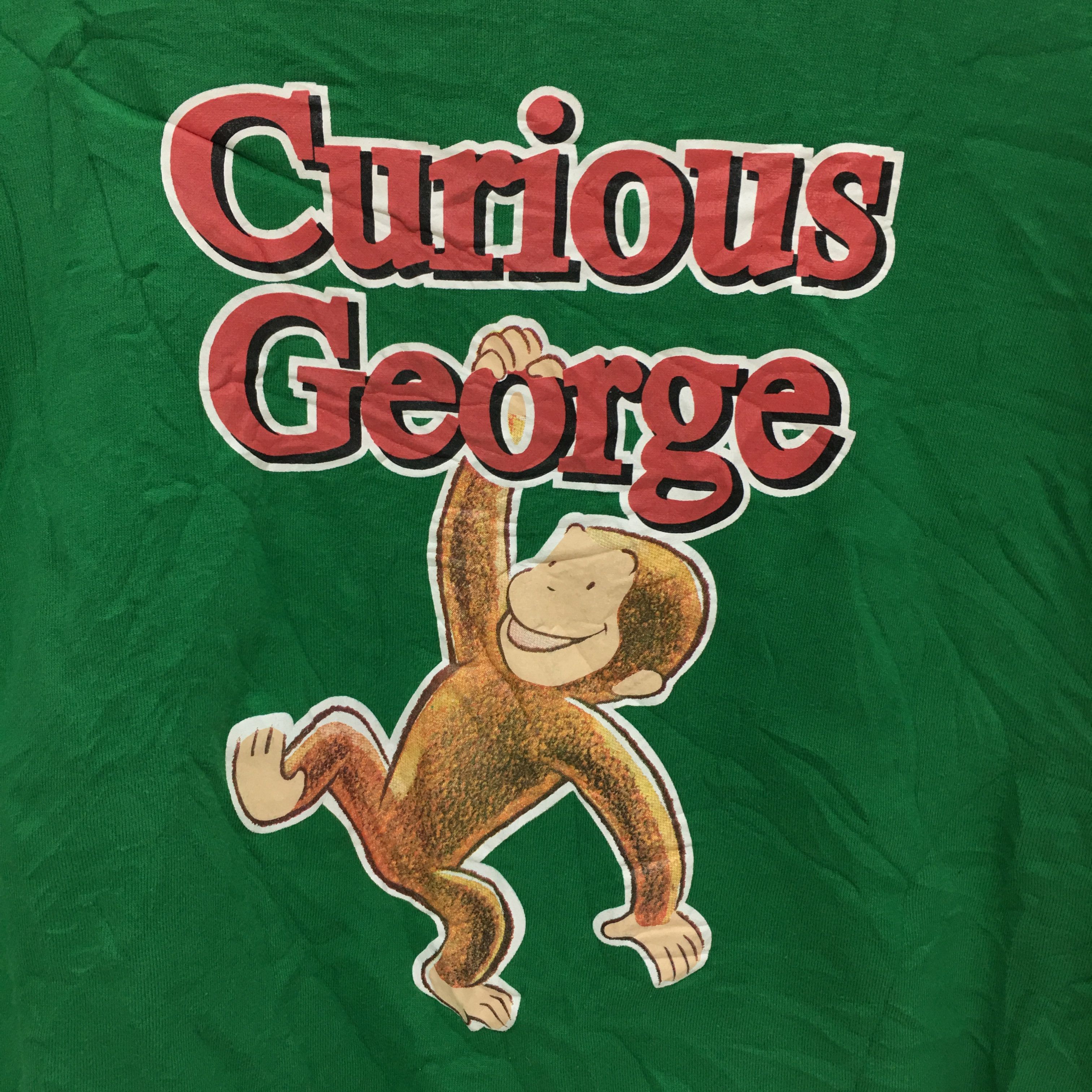 Vintage Vtg CURIOUS GEORGE Cartoon Comic Monkey Sweatshirt Sweater Size US XL / EU 56 / 4 - 3 Thumbnail