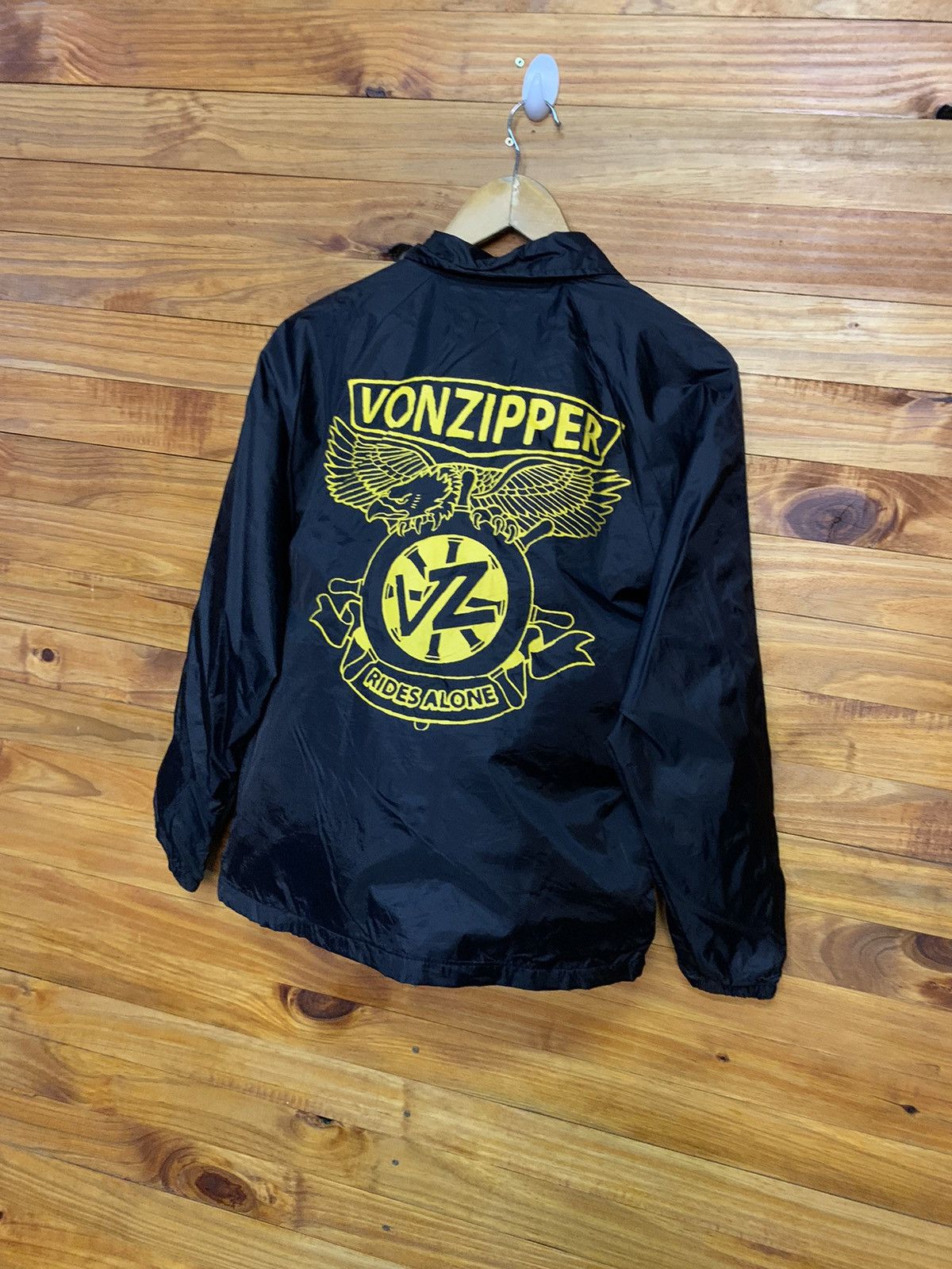 Vintage Vintage Vonzipper Rides Alone Nylon Coach Jacket Size US S / EU 44-46 / 1 - 2 Thumbnail