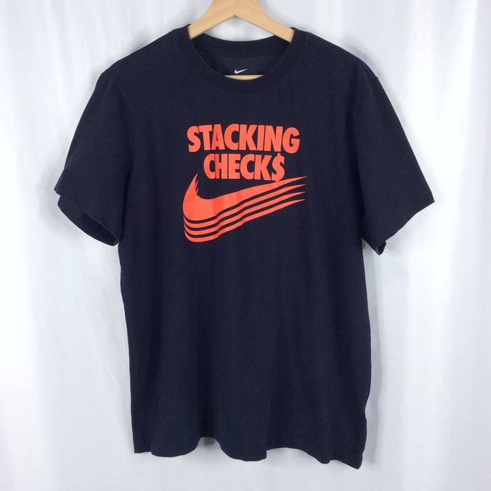 stacking checks nike shirt