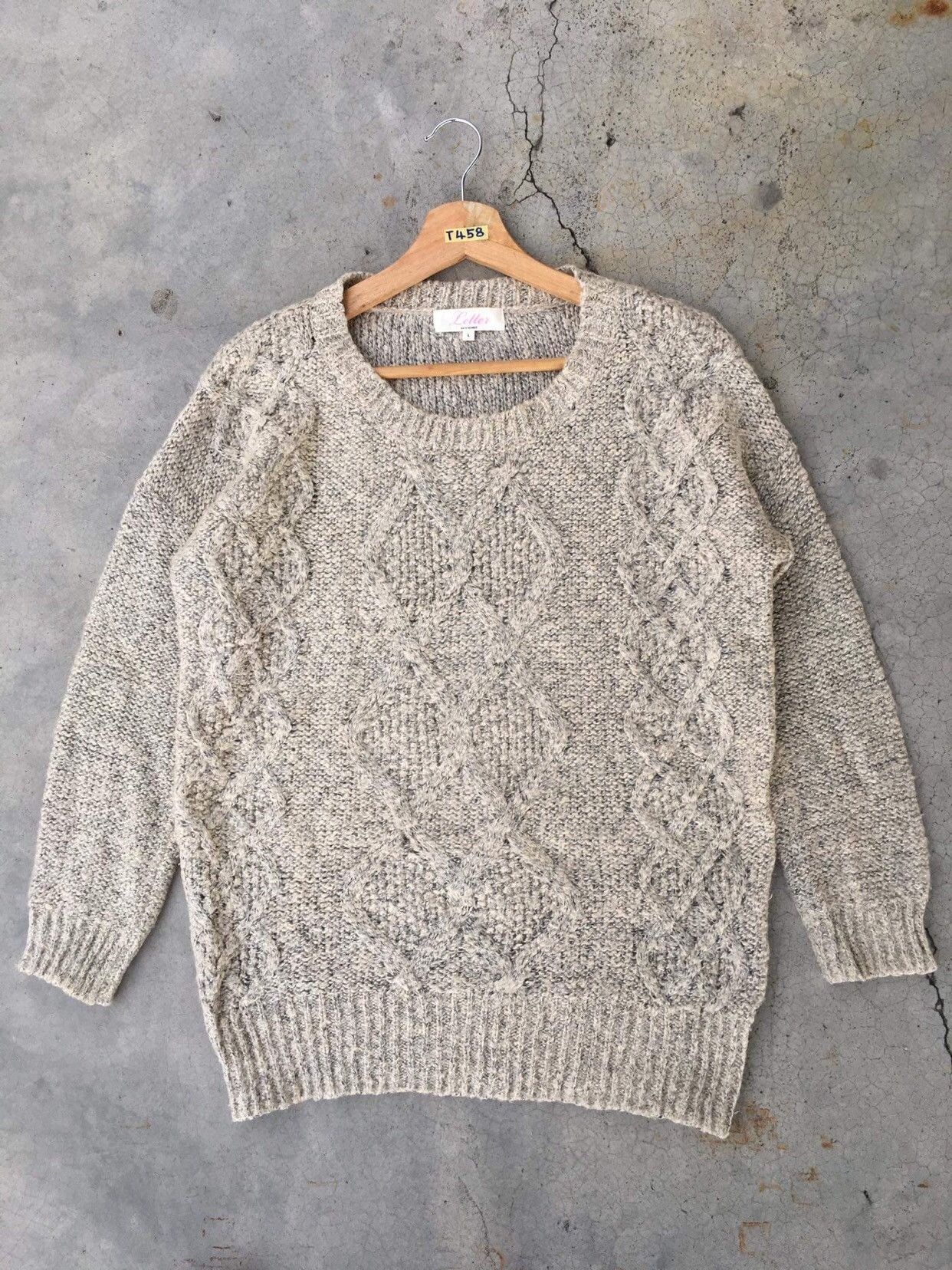 Japanese Brand 🔴LETTER Back Number Sweater Pureknit Pullover Size US M / EU 48-50 / 2 - 2 Preview
