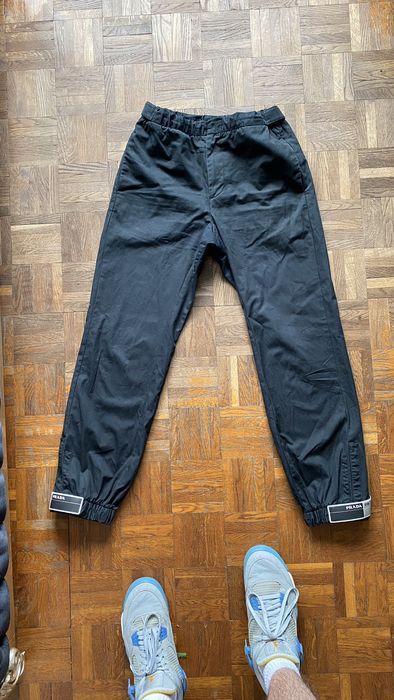 Prada Prada logo strap pants ss18 Grailed
