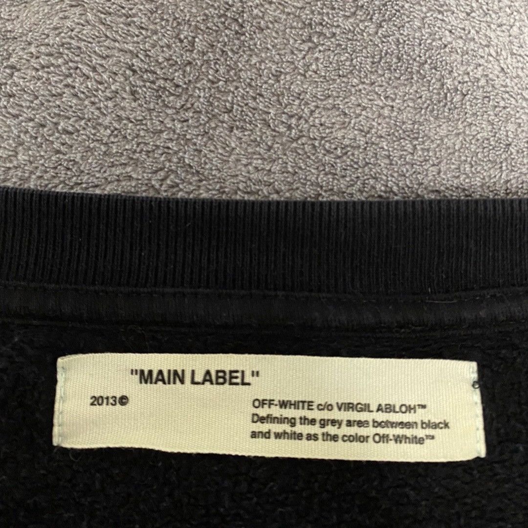 Off-White Diag Galaxy Black Crewneck Sweatshirt Size US M / EU 48-50 / 2 - 3 Thumbnail
