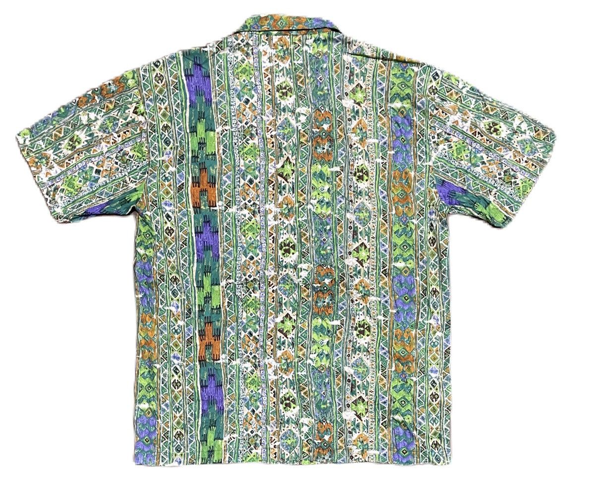 If Six Was Nine × Kenzo × Le Grande Bleu (L.G.B.) Vintage 90s Kenzo Emerald Green Double Down Pocket Shirts Size US L / EU 52-54 / 3 - 11 Thumbnail