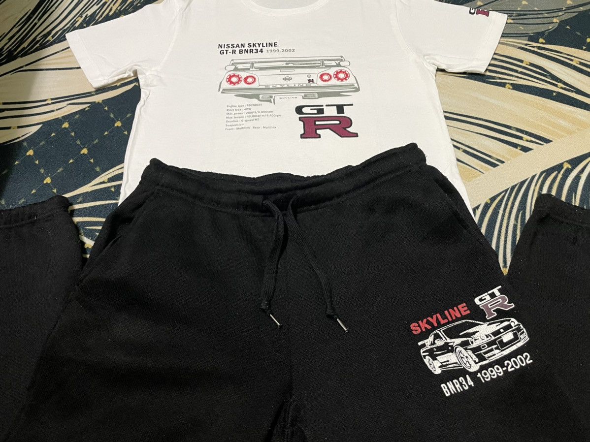 Japanese Brand Vintage Nissan Skyline GT-R R34 Shirt & Jogger Pant Rare Size US L / EU 52-54 / 3 - 4 Thumbnail