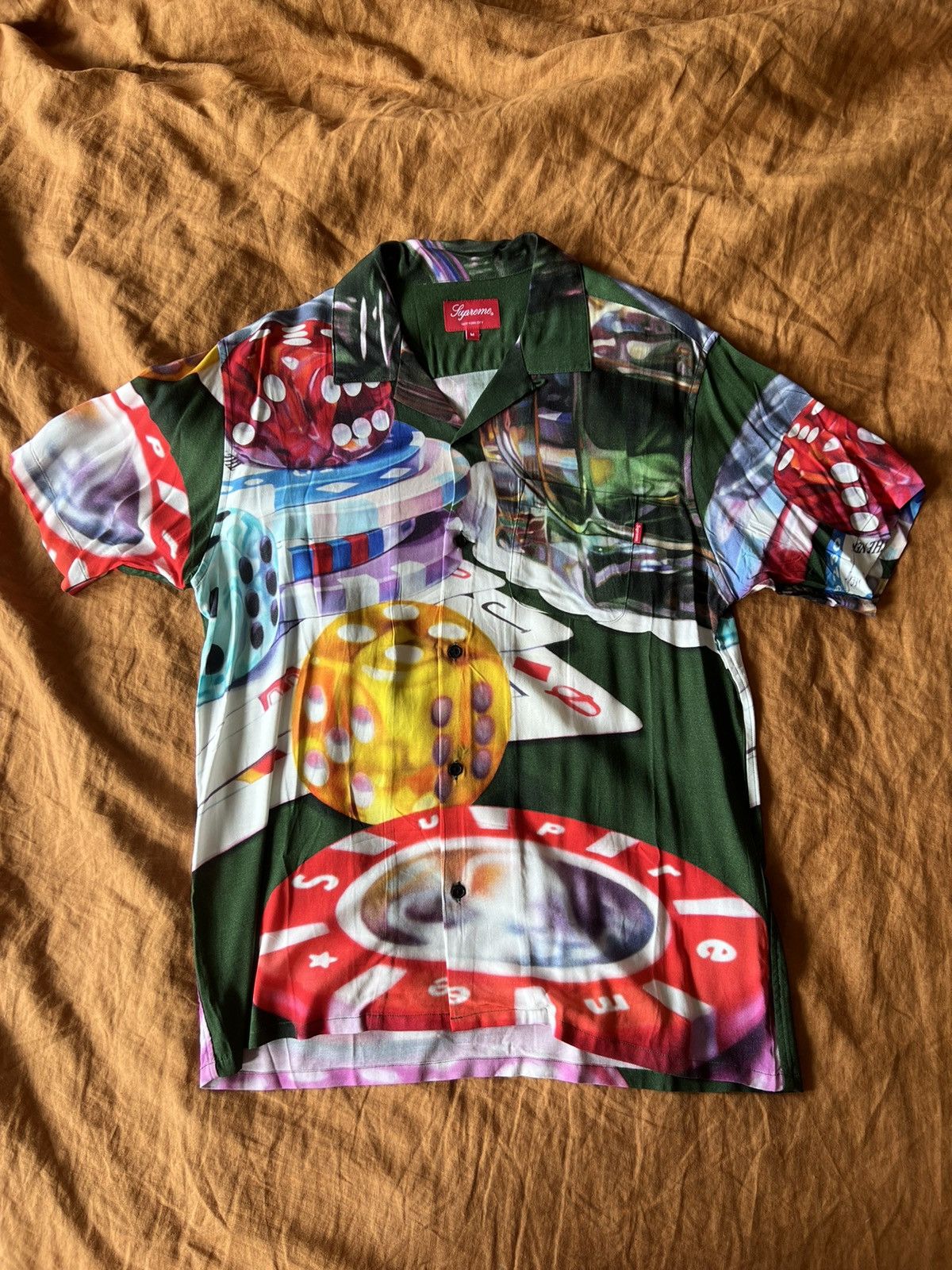 image of Supreme Casino Rayon Shirt in Print, Men's (Size Medium)