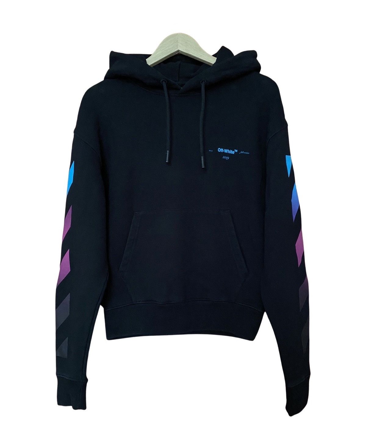 Off white rainbow hoodie sale