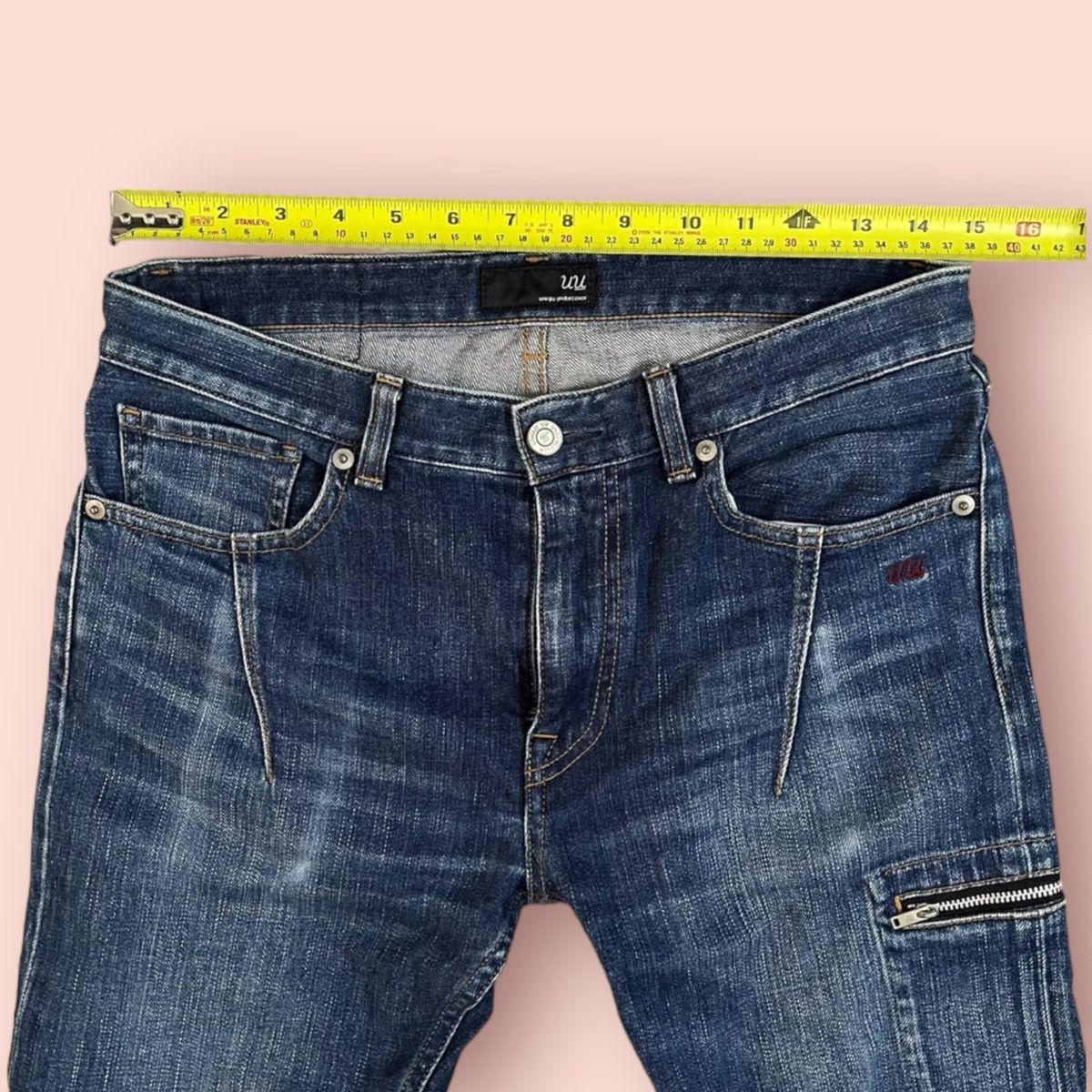 Japanese Brand RARE UNDERCOVER X UNIQLO LOW RISE JEANS Size US 29 - 18 Thumbnail