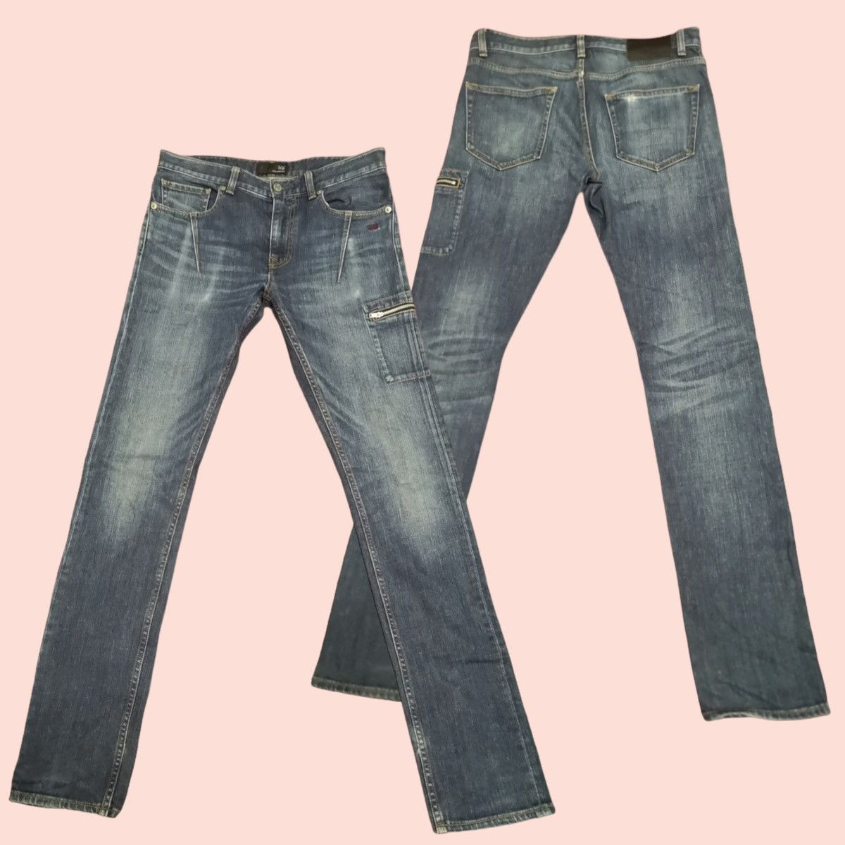 image of Undercover x Uniqlo Low Rise Jeans in Blue Denim, Men's (Size 29)