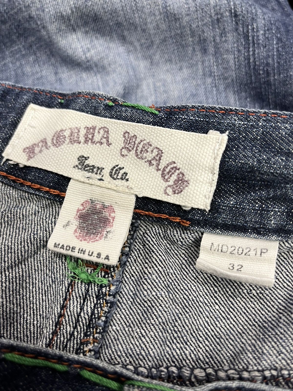 Vintage 90’s LAGUNABEACH Japan’s Rising Sun Skull Button Denim Short Size US 31 - 9 Thumbnail