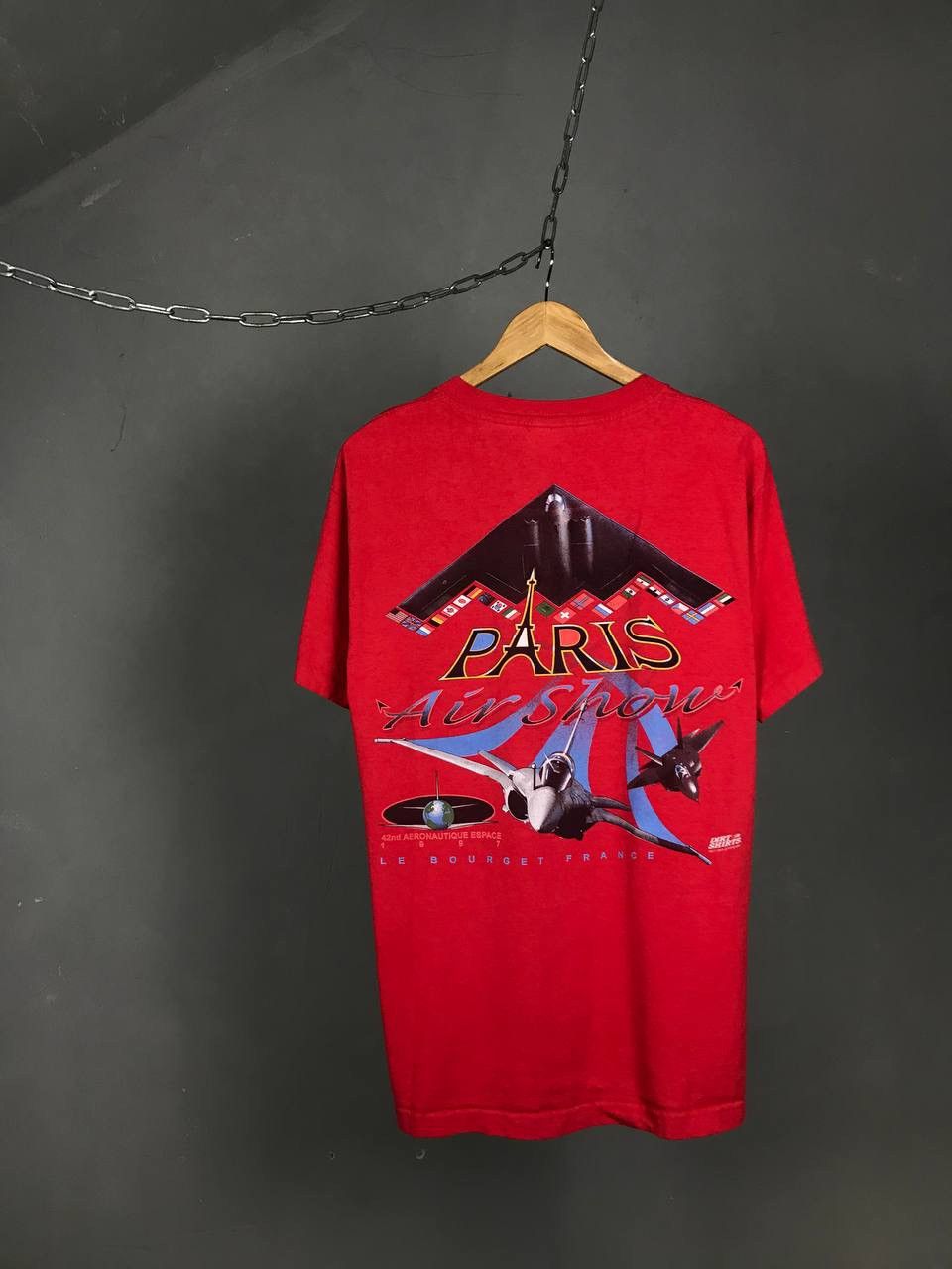 Vintage Paris Air Show 1997 American vintage made in USA Size US L / EU 52-54 / 3 - 6 Thumbnail