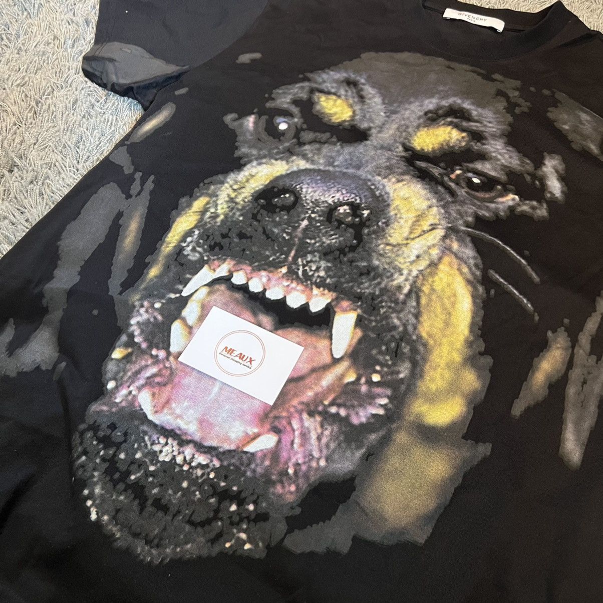 Givenchy Givenchy rottweiler tee t shirt t black pitbull dog S new Grailed