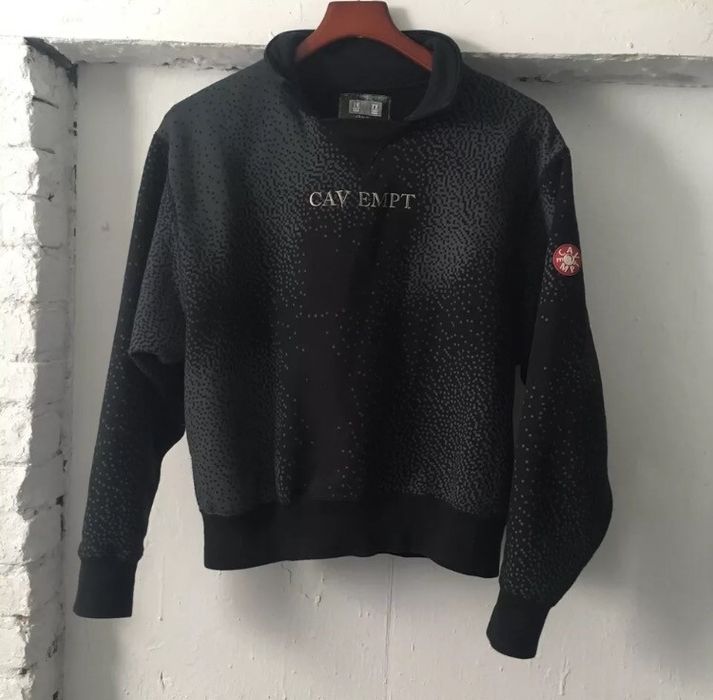 Cav Empt Digital Pixel Popover Collared Sweatshirt Grailed