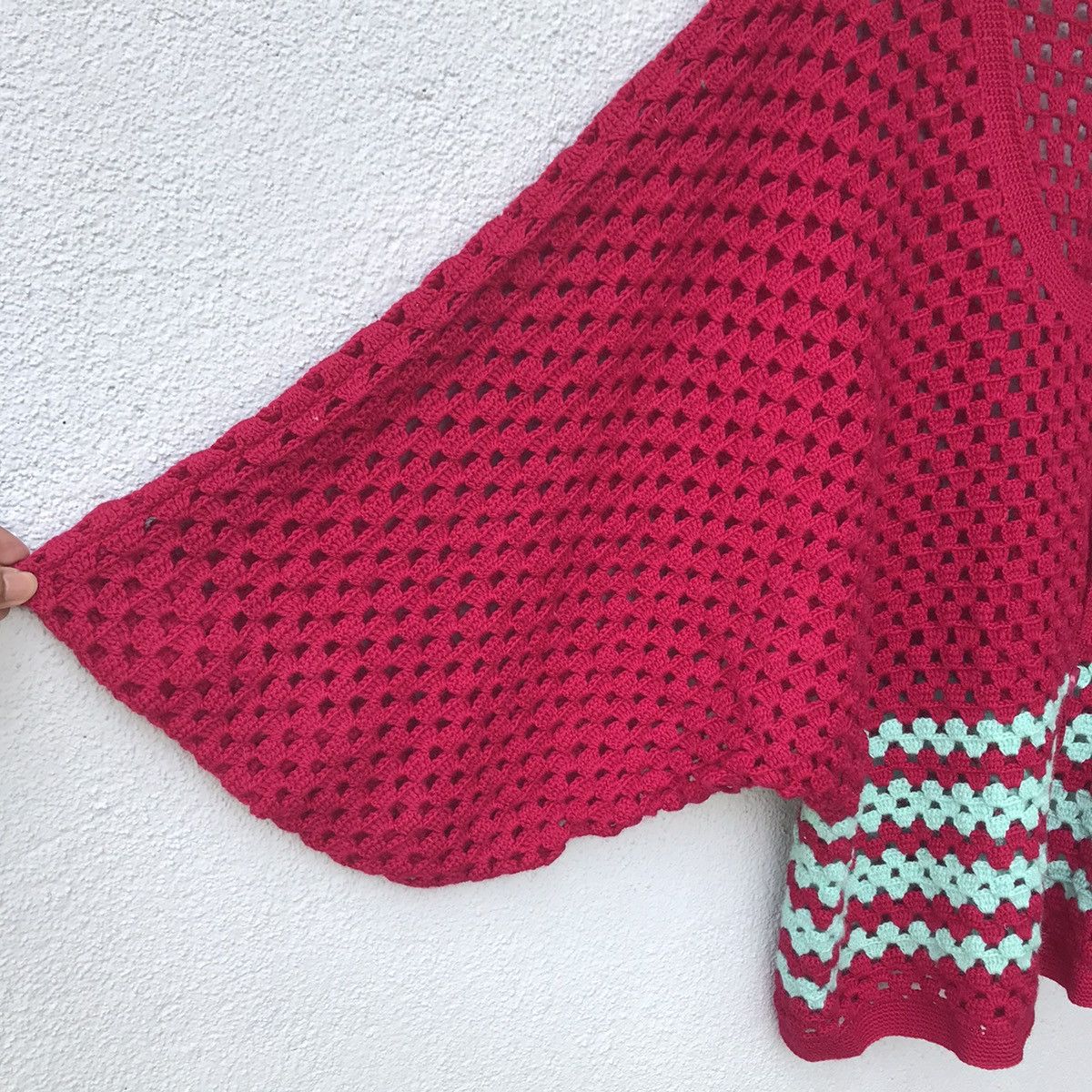Aran Isles Knitwear Vintage Button Up Mesh Net Baggy Knit Cardigan Size US XL / EU 56 / 4 - 6 Thumbnail