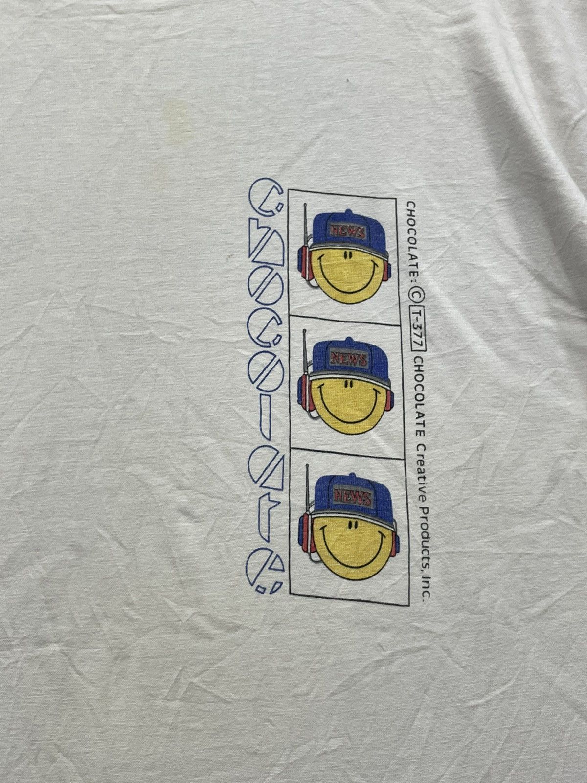 Japanese Brand × Vintage Rare Vintage 90s Smiley CNN News Size US L / EU 52-54 / 3 - 4 Thumbnail