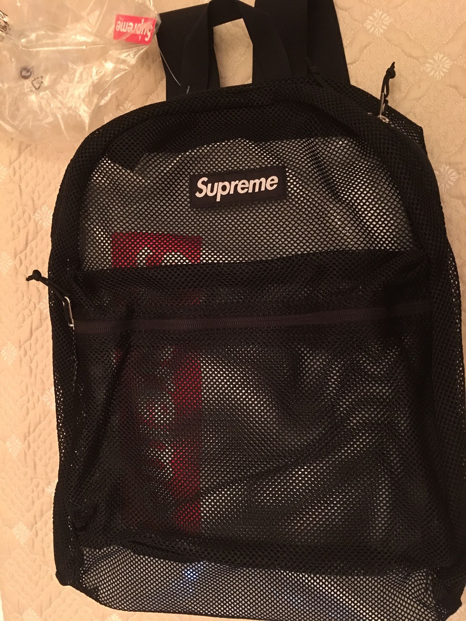 Supreme Mesh Small Backpack Green, 42% OFF