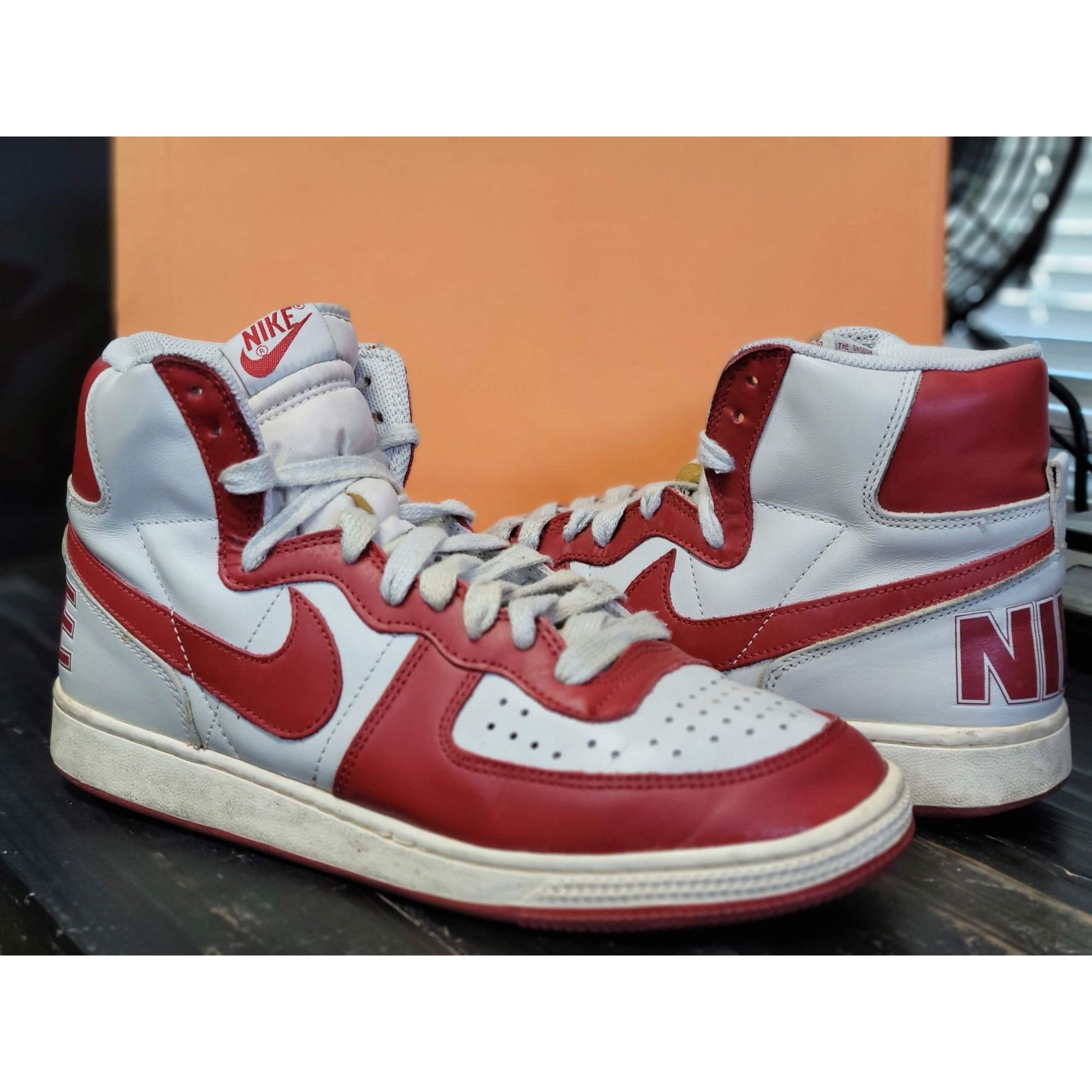 Nike 2007 Nike Terminator High Vintage Bone Red Dunk HI Shoes Grailed