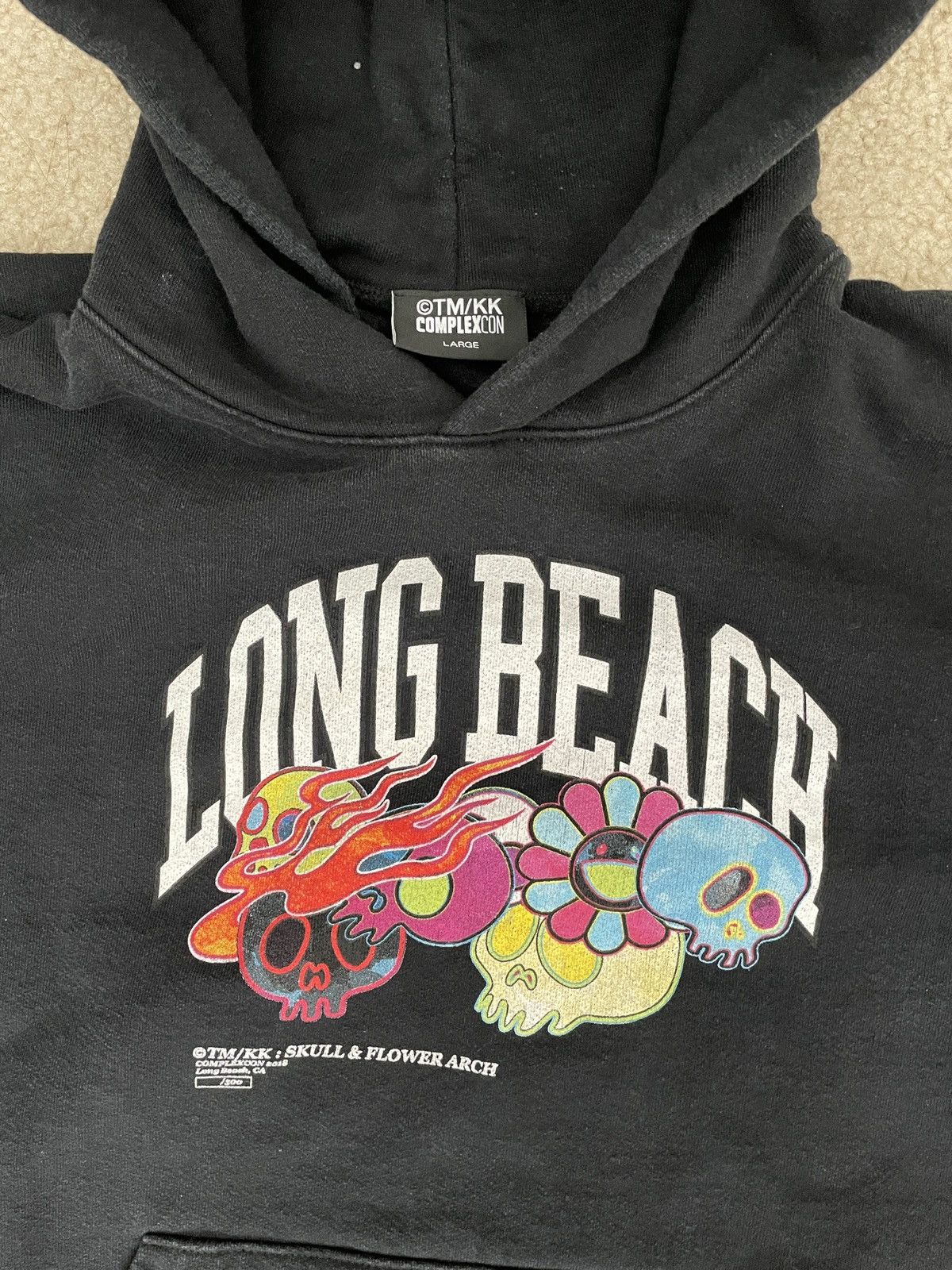 Takashi Murakami ComplexCon x Murakami Long Beach Hoodie Black 