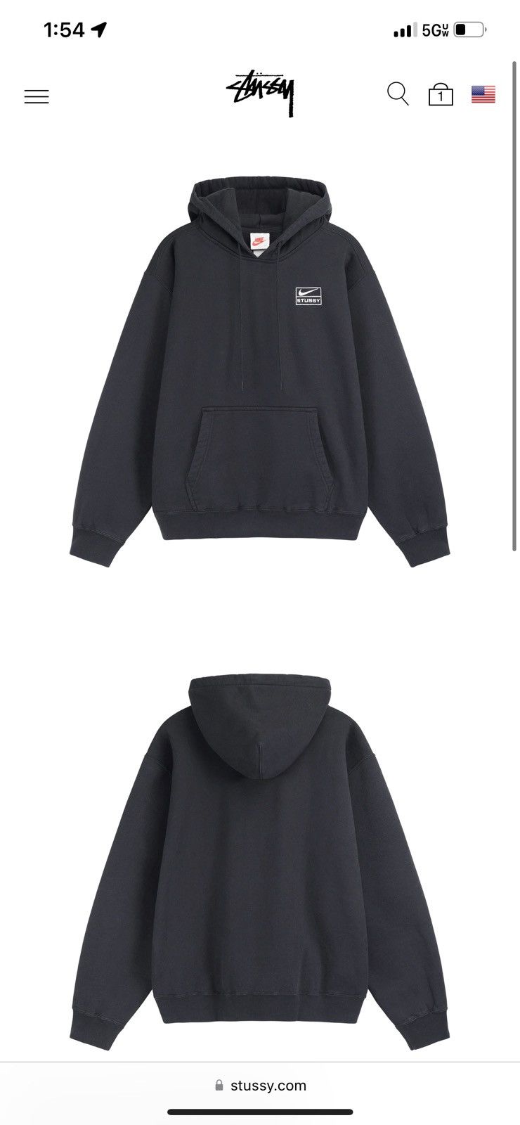 Nike STÜSSY u0026 NIKE NRG WASHED HOODIE | Grailed