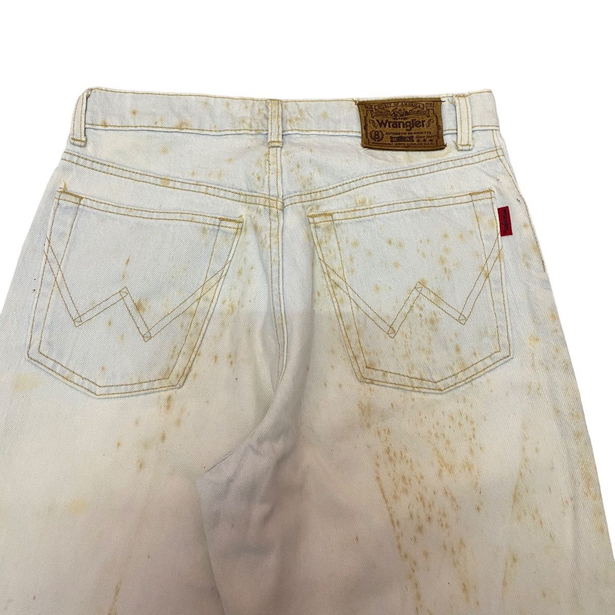 Vintage GRAIL🔥WRANGLER VINTAGE BLEACH DISTRESSED DENIM JEANS Size US 30 / EU 46 - 9 Thumbnail