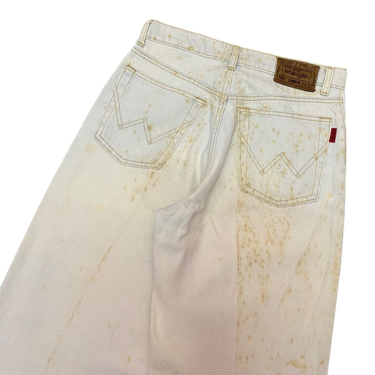 Vintage GRAIL🔥WRANGLER VINTAGE BLEACH DISTRESSED DENIM JEANS Size US 30 / EU 46 - 8 Thumbnail