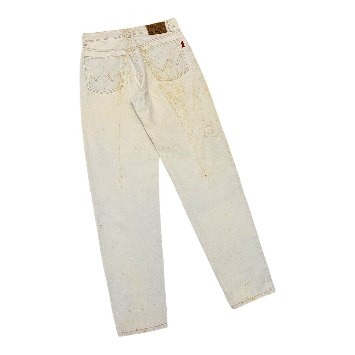 Vintage GRAIL🔥WRANGLER VINTAGE BLEACH DISTRESSED DENIM JEANS Size US 30 / EU 46 - 4 Thumbnail
