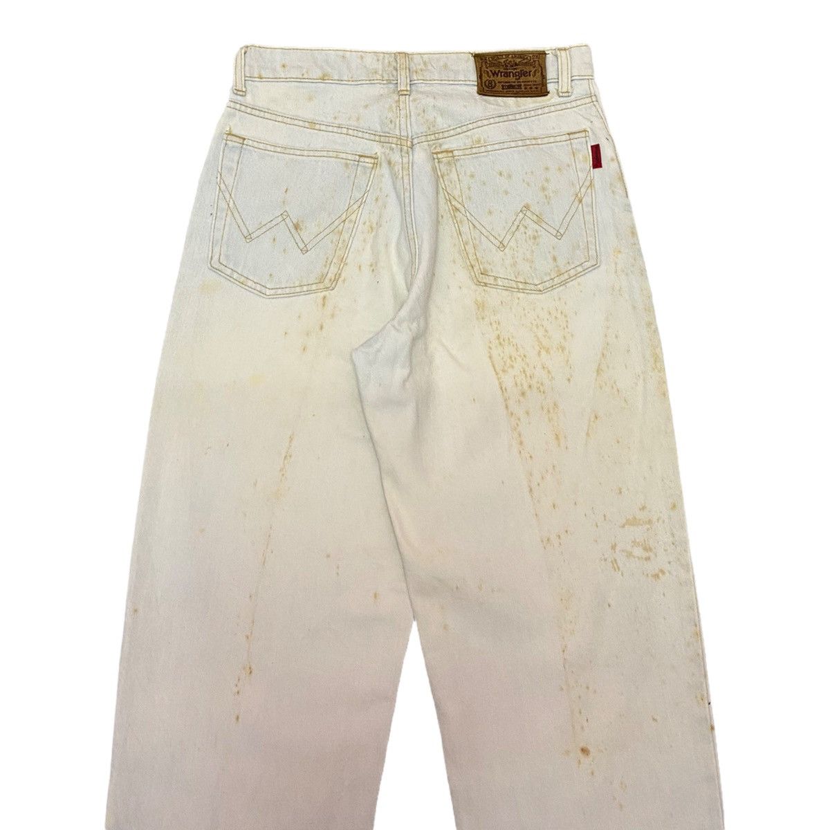 Vintage GRAIL🔥WRANGLER VINTAGE BLEACH DISTRESSED DENIM JEANS Size US 30 / EU 46 - 6 Thumbnail