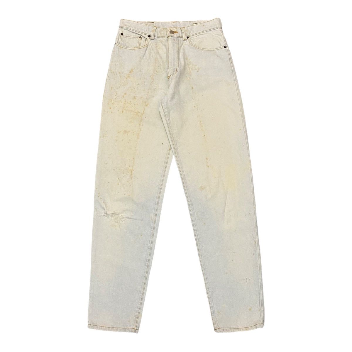 Vintage GRAIL🔥WRANGLER VINTAGE BLEACH DISTRESSED DENIM JEANS Size US 30 / EU 46 - 1 Thumbnail