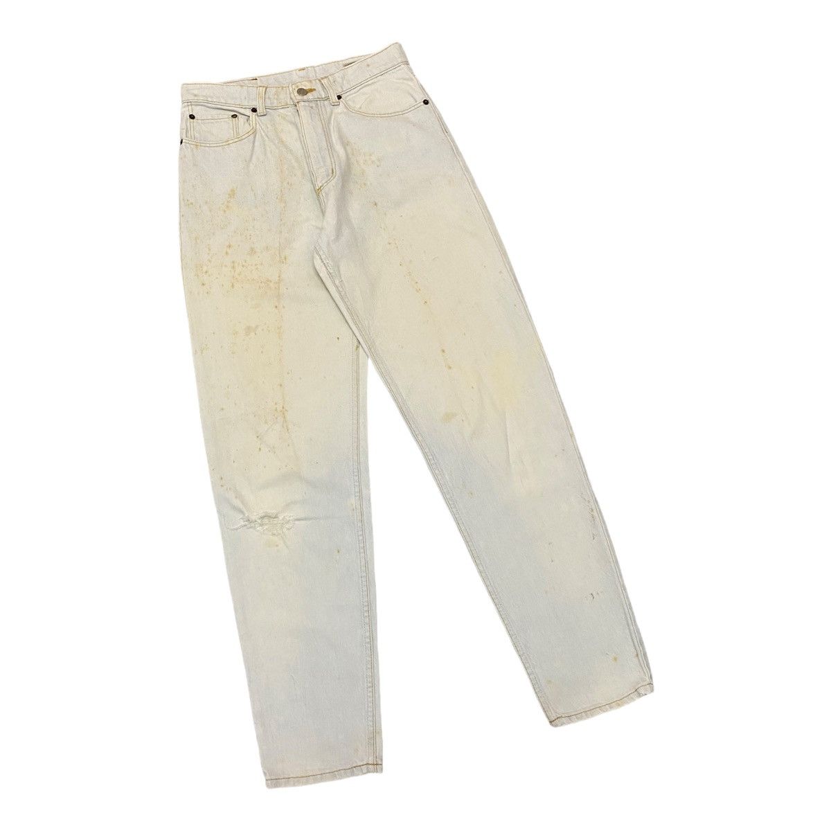 Vintage GRAIL🔥WRANGLER VINTAGE BLEACH DISTRESSED DENIM JEANS Size US 30 / EU 46 - 3 Thumbnail