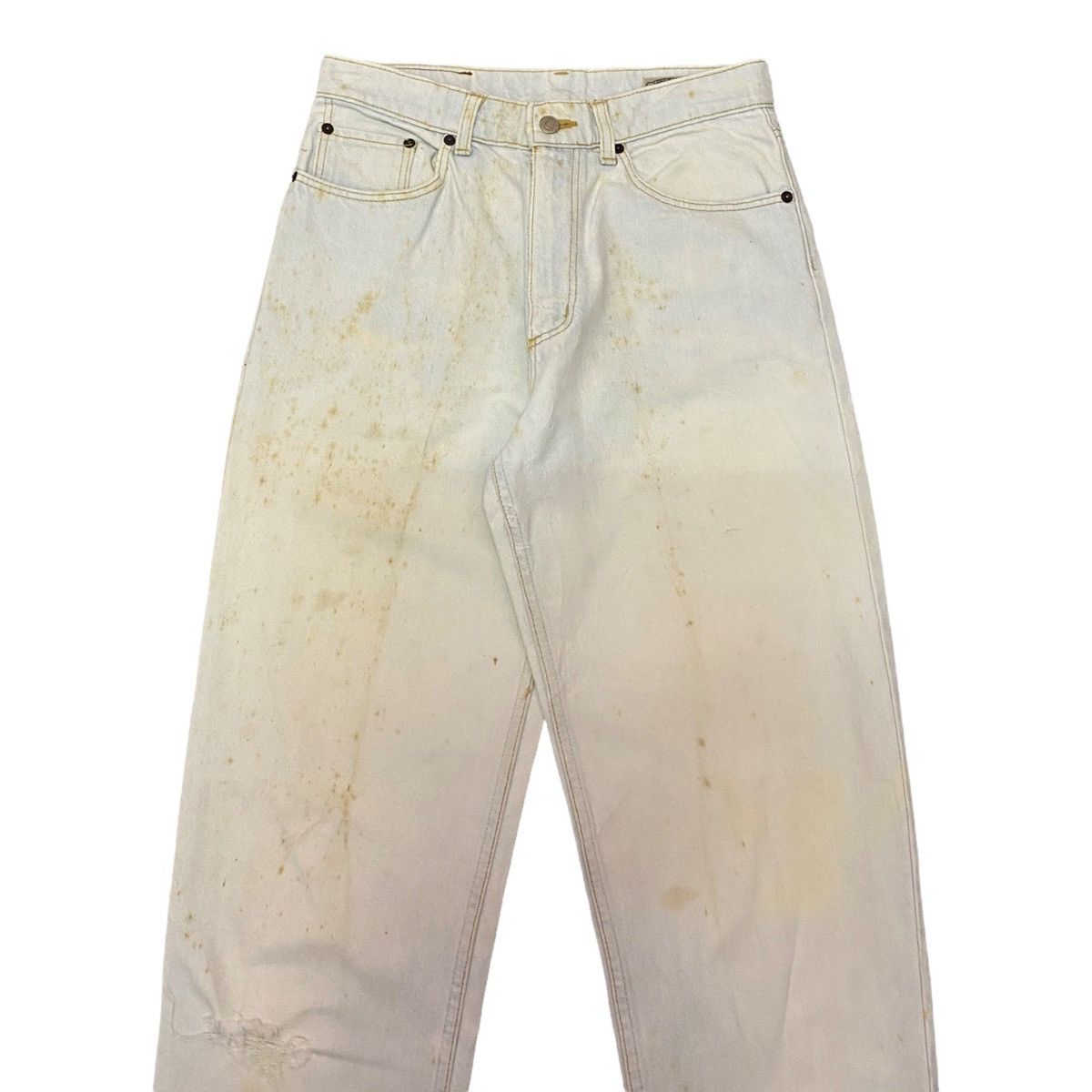 Vintage GRAIL🔥WRANGLER VINTAGE BLEACH DISTRESSED DENIM JEANS Size US 30 / EU 46 - 7 Thumbnail
