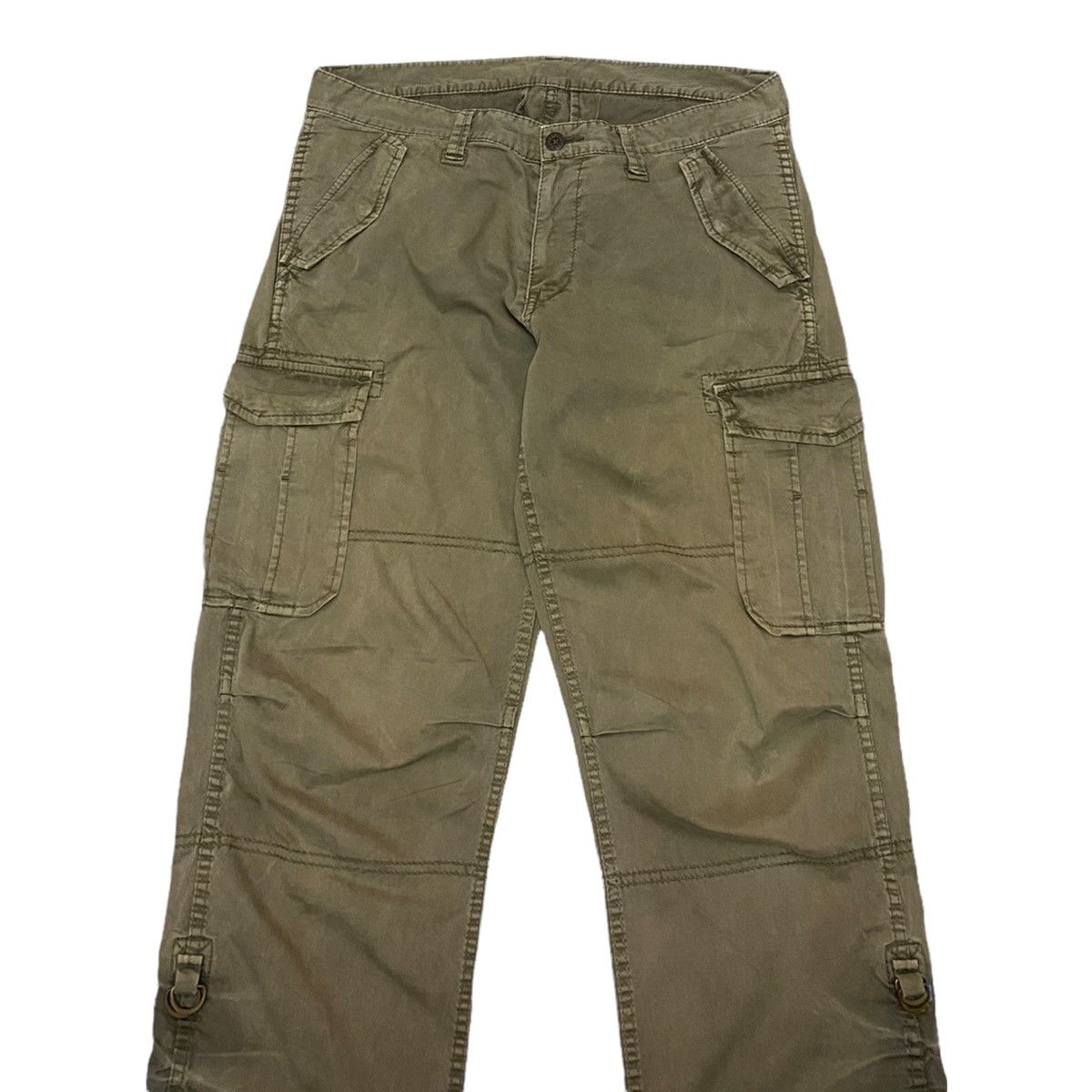 Japanese Brand UNIQLO JAPAN MULTI POCKET DRAWSTRING CARGO PANTS Size US 33 - 7 Thumbnail