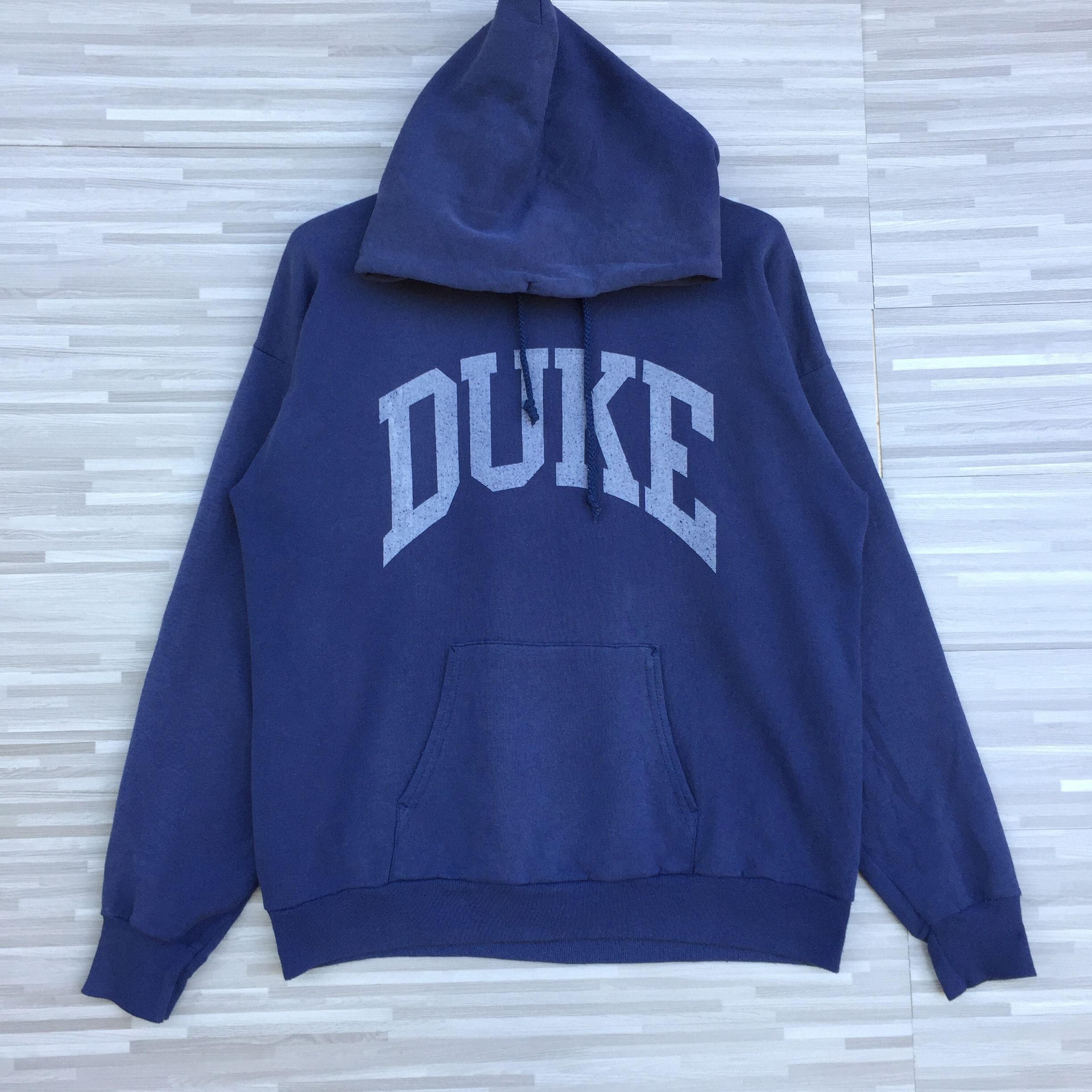 NCAA × Vintage Vintage 90s Duke Blue Devils Basketball NCAA Pullover Hoodie Size US M / EU 48-50 / 2 - 1 Thumbnail