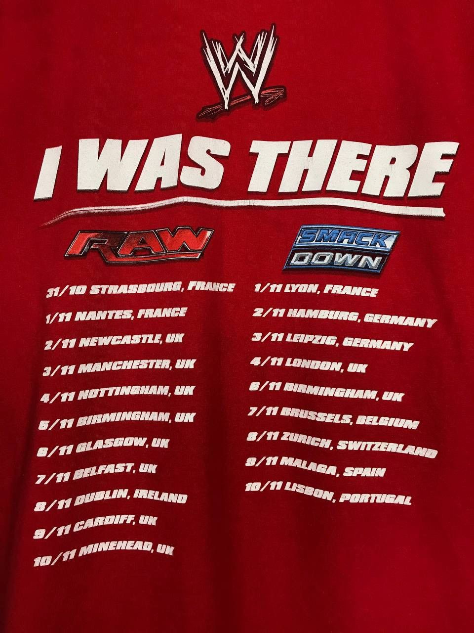 Band Tees WWE WWF vintage wrestling 2012 tour tee Size US M / EU 48-50 / 2 - 8 Thumbnail