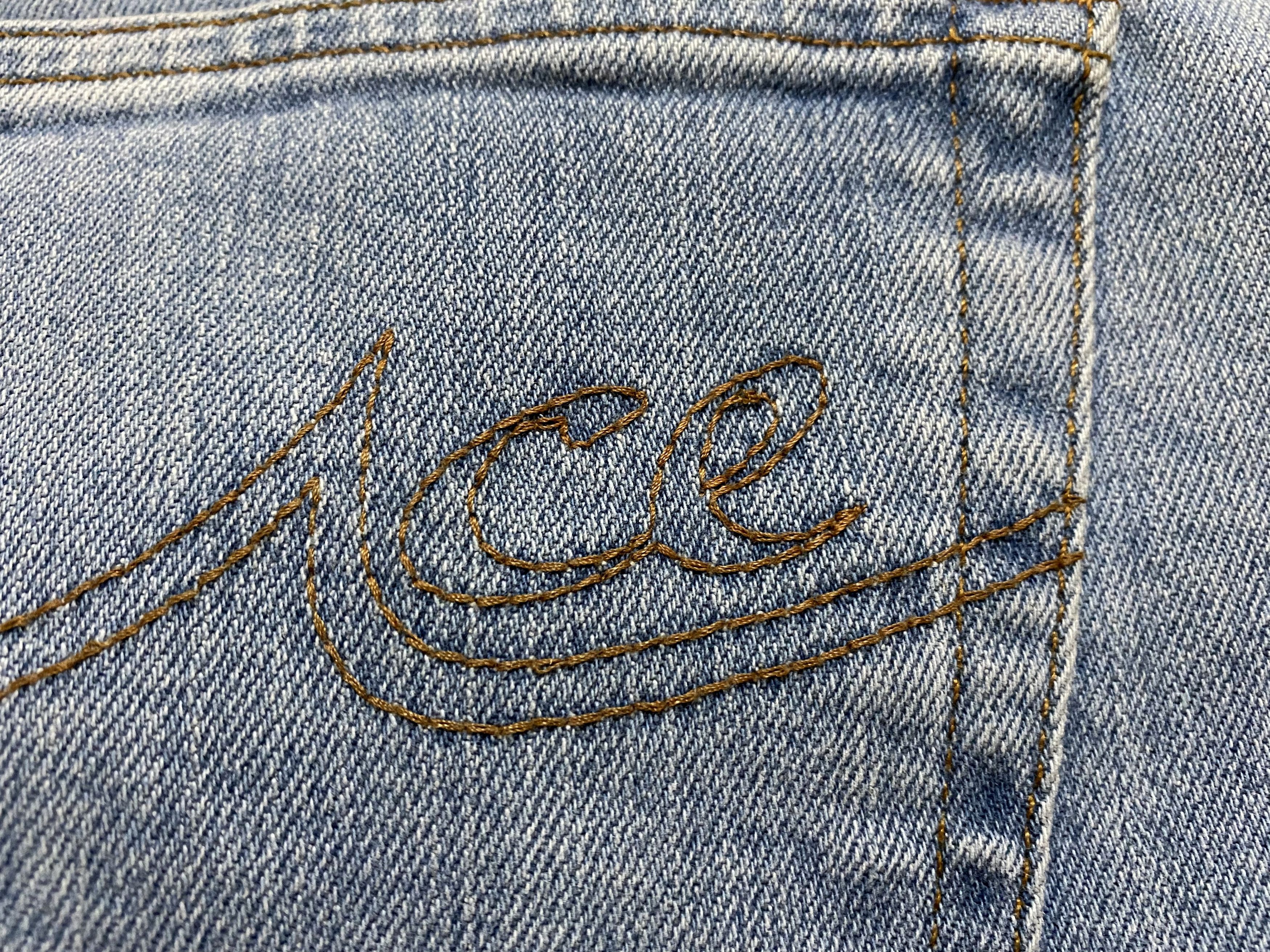 Iceberg Unisex Iceberg Ice J Washed Blue Flared Jeans Denim Size US 32 / EU 48 - 11 Thumbnail
