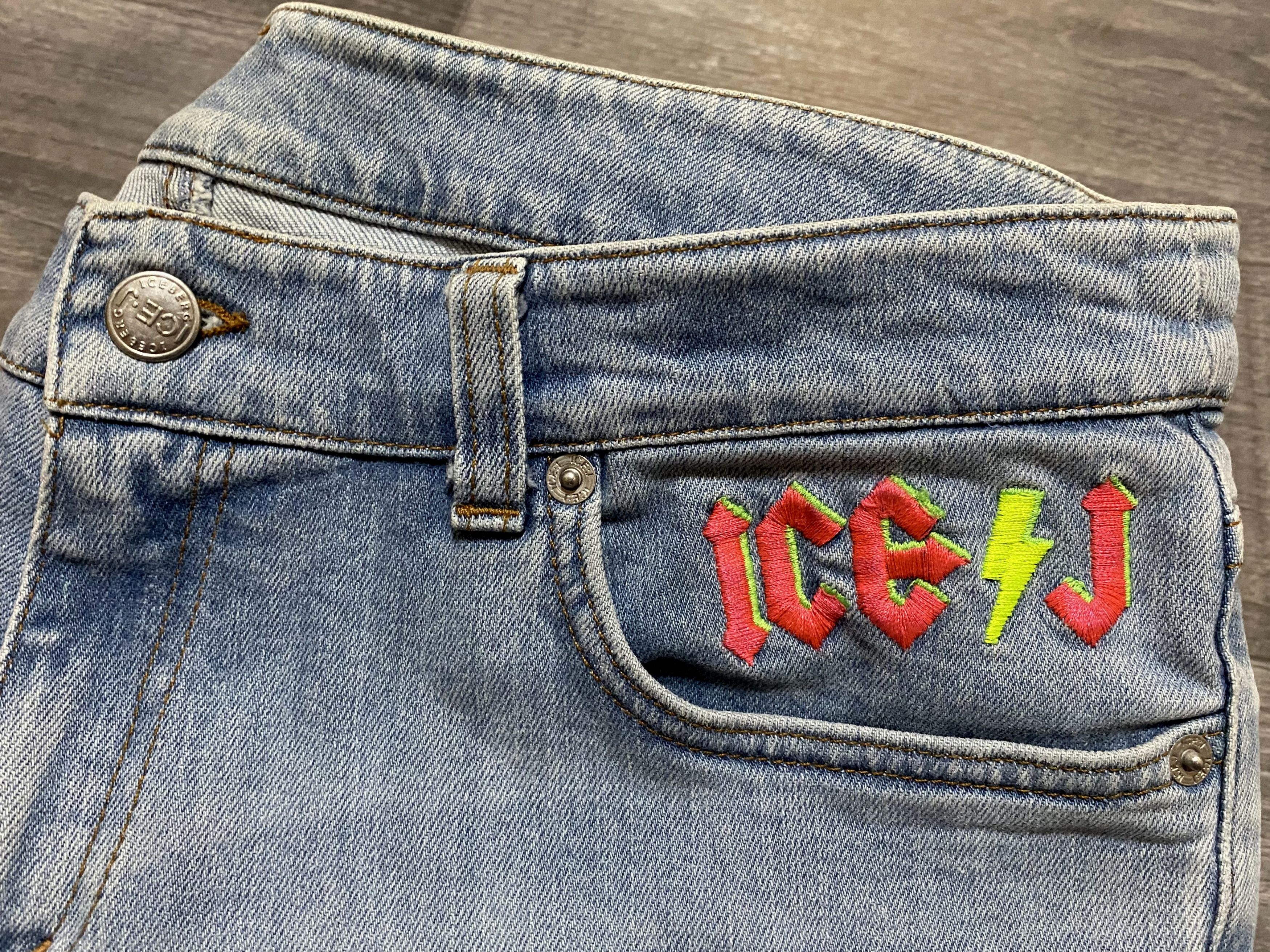 Iceberg Unisex Iceberg Ice J Washed Blue Flared Jeans Denim Size US 32 / EU 48 - 6 Thumbnail