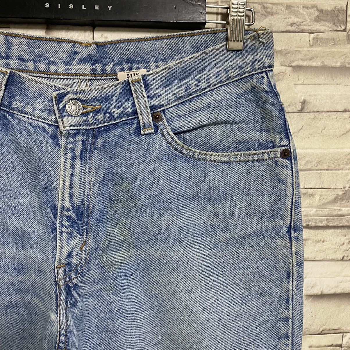 Levi's Vintage Levis 517 Slim Flare Jeans Light Wash 30x29 Size US 30 / EU 46 - 7 Thumbnail