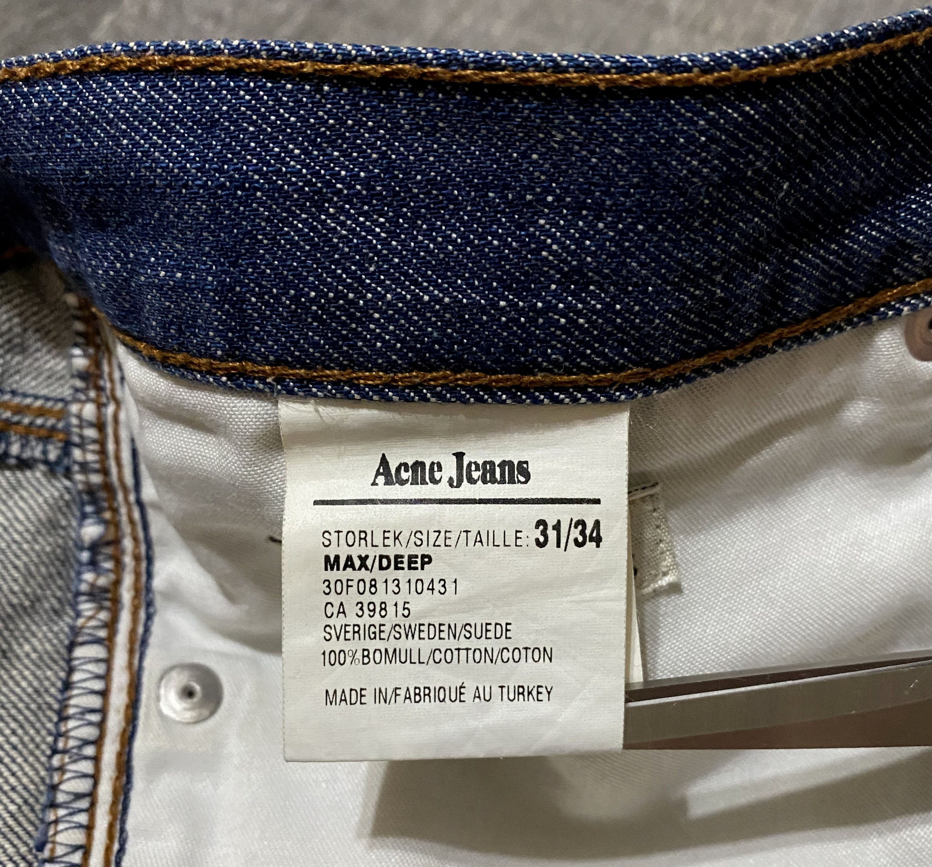 Acne Studios Womens Acne Studios Max Deep Distressed Jeans Denim Shorts Size 31" - 14 Thumbnail