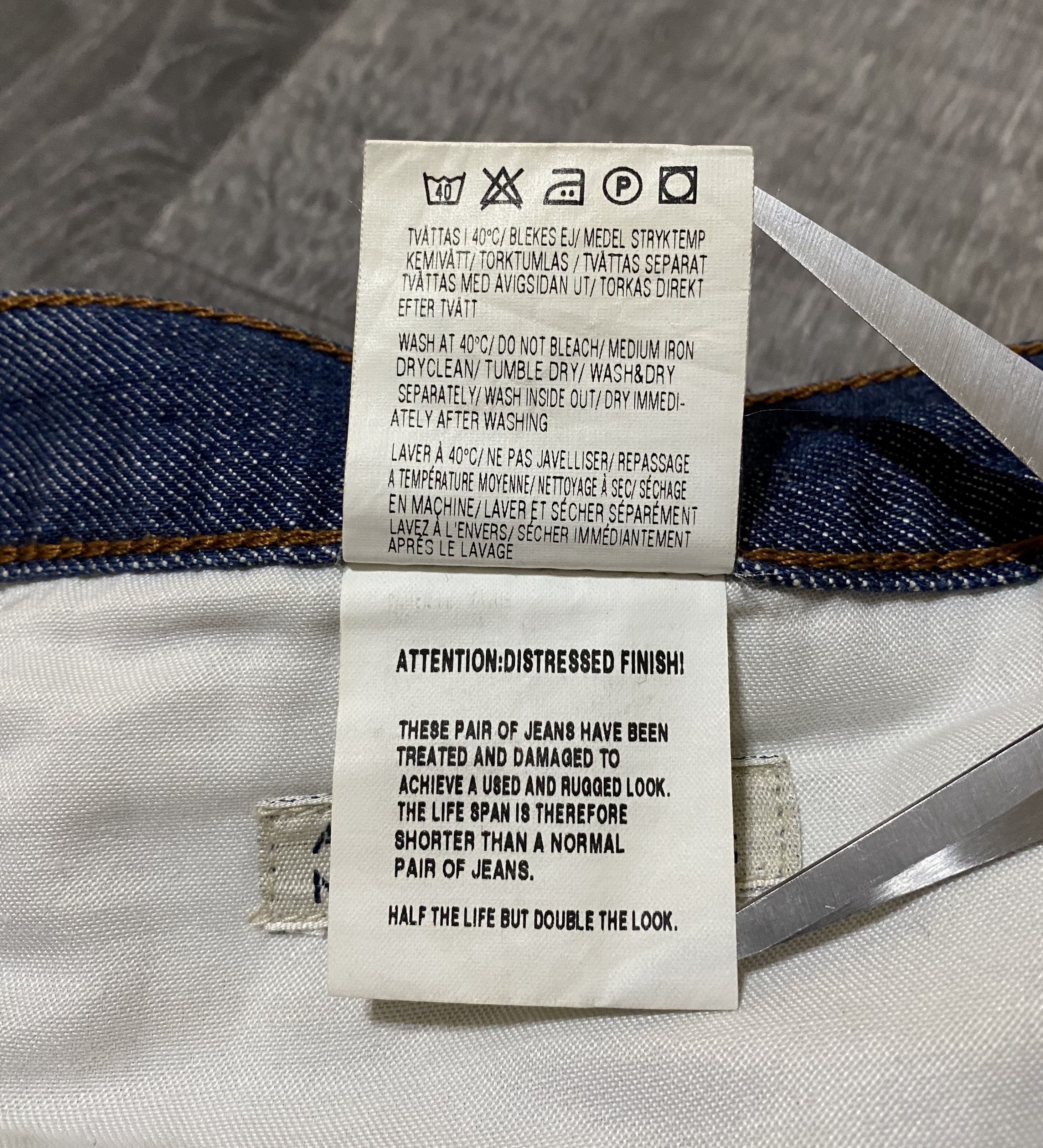 Acne Studios Womens Acne Studios Max Deep Distressed Jeans Denim Shorts Size 31" - 15 Thumbnail