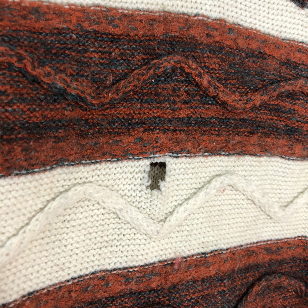 Aran Isles Knitwear Tor Roard Distressed cable Knitwear stripe #H084 Size S / US 4 / IT 40 - 6 Thumbnail