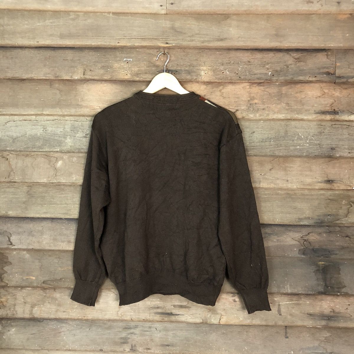 Golden Bear Golden Bear Brown checkered sweatshirt Knitwear #H076 Size US M / EU 48-50 / 2 - 10 Thumbnail