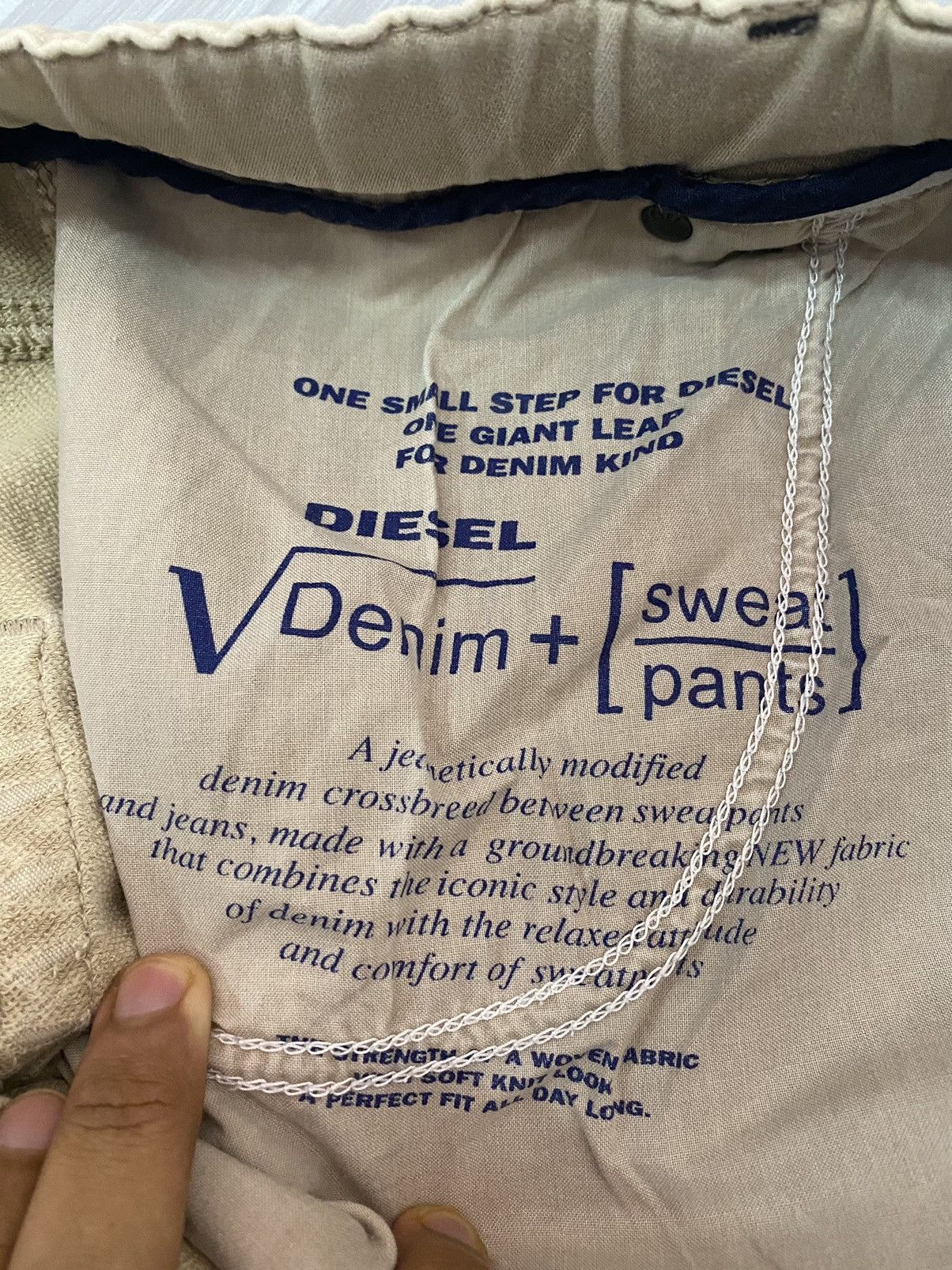 Diesel GRAIL🇮🇹DIESEL ARCHIVE DENIM + SWEATPANTS COWHIDE LEATHER Size US 34 / EU 50 - 13 Thumbnail