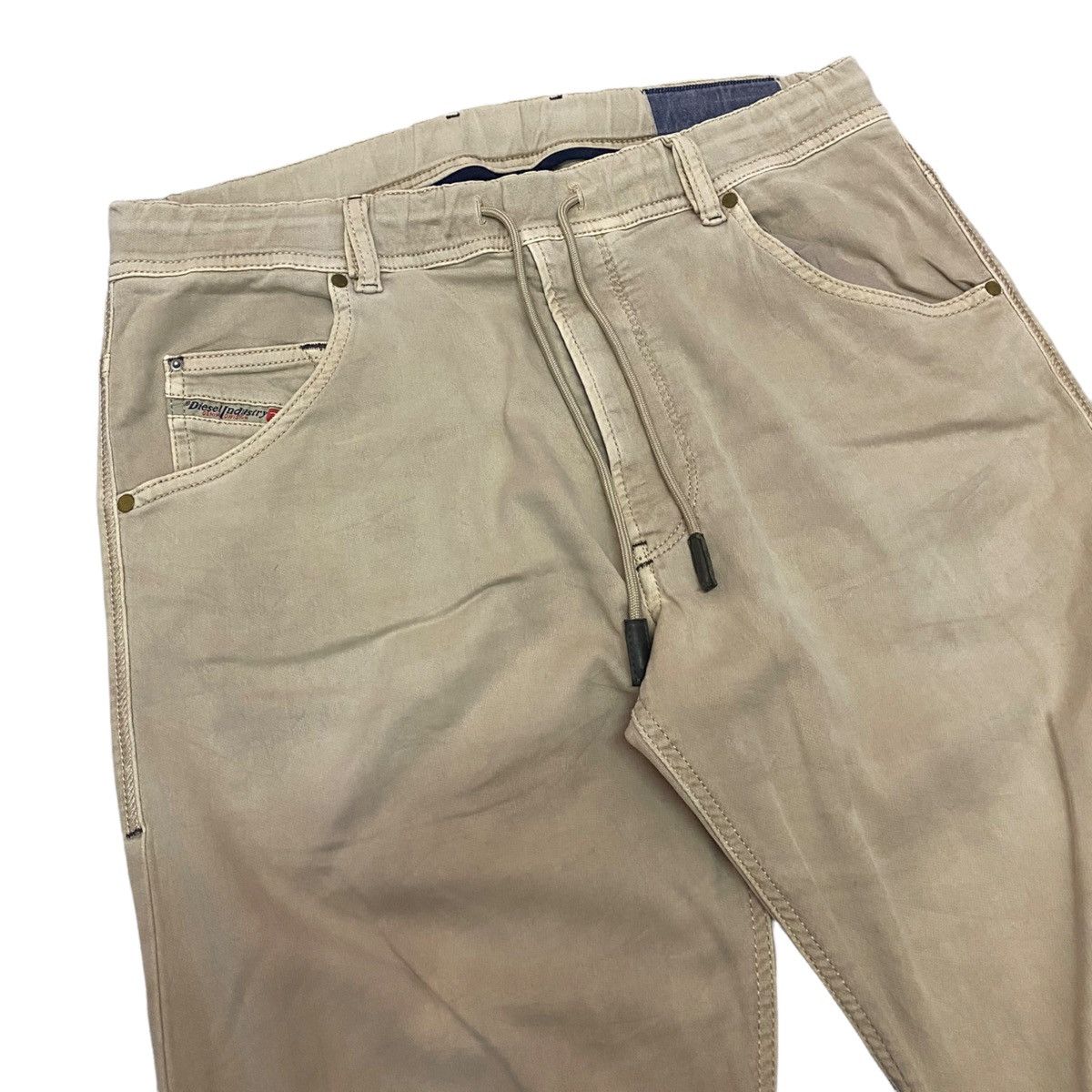 Diesel GRAIL🇮🇹DIESEL ARCHIVE DENIM + SWEATPANTS COWHIDE LEATHER Size US 34 / EU 50 - 10 Thumbnail