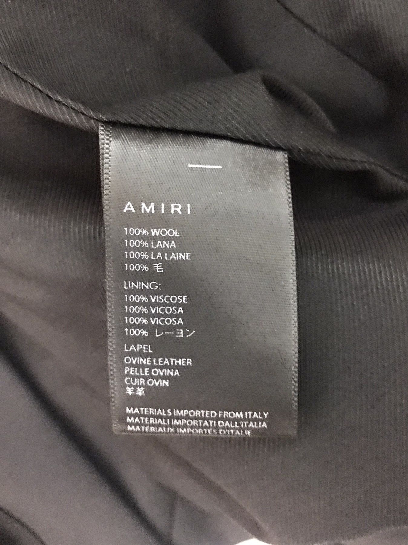 Amiri Single-Breasted Wool Blazer Size 52R - 7 Thumbnail