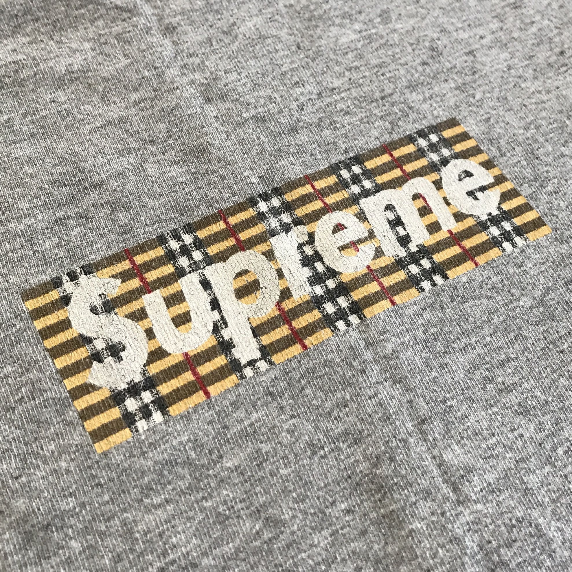 Supreme x Burberry Box Logo Black Tee – The Mainstreet Marketplace