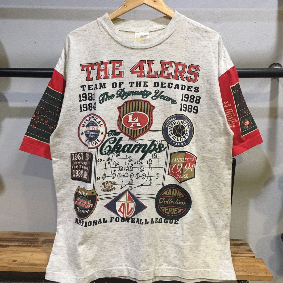 NFL × Vintage VINTAGE‼️San Francisco 49ers Parody The 4lers T-Shirt Size US XL / EU 56 / 4 - 1 Thumbnail