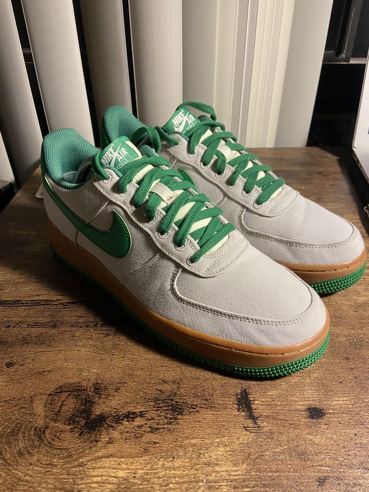 Nike Air Force 1 07 TXT Light Bone Aloe Verde size 9.5 | Grailed