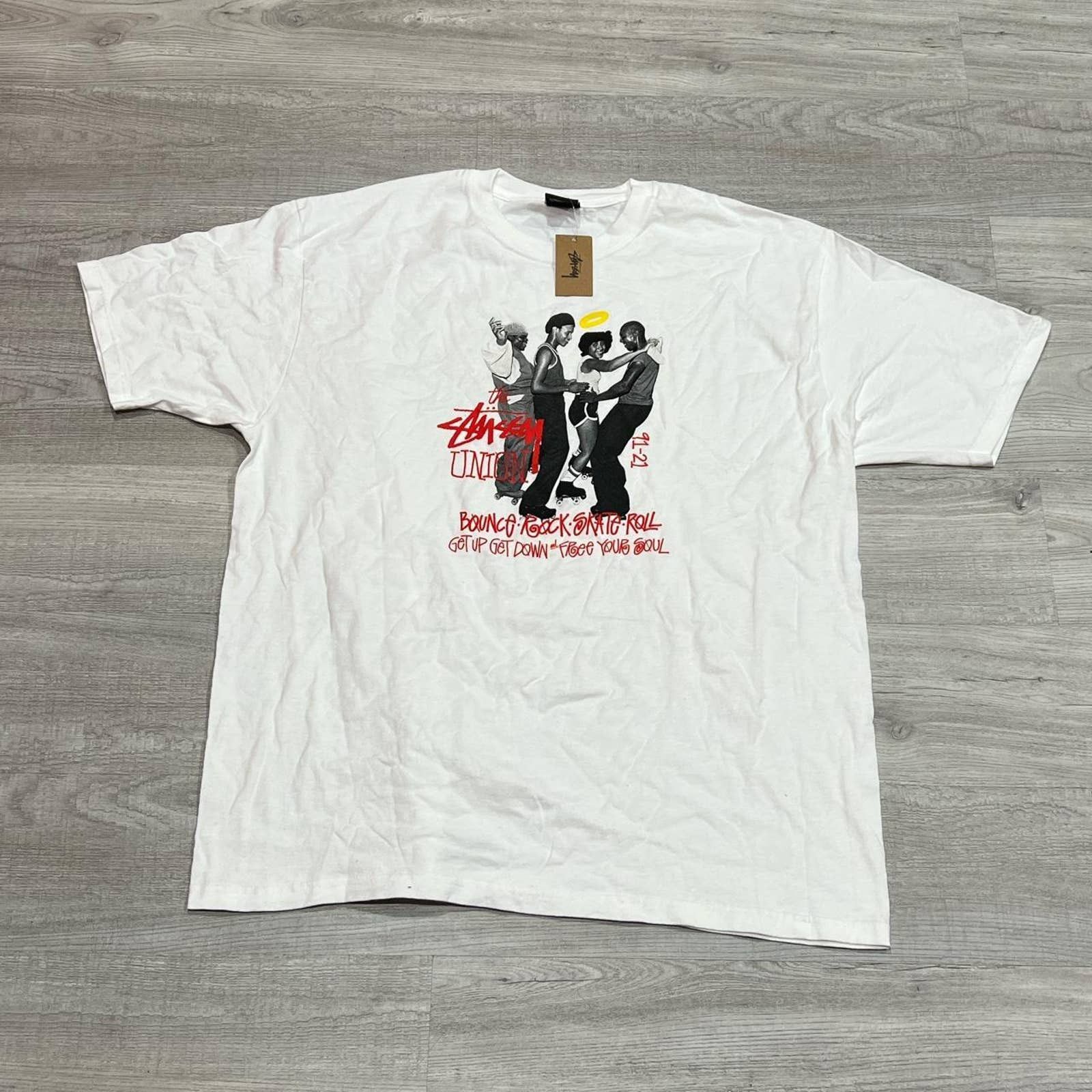 stussy union FREE YOUR SOUL TEE-